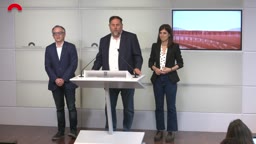 Conferències de premsa - Conferència de premsa del president d'ERC, Oriol Junqueras, després [...]