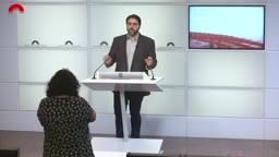 Conferncies de premsa - Conferncia de premsa del president del grup el PSC-Units, Ferran Pedret