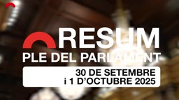 Resum de Plens - Resum del Ple del 30 de setembre i l'1 d'octubre de 2025