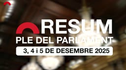 Resum de Plens - Resum del Ple del 3, 4 i 5 de desembre de 2025