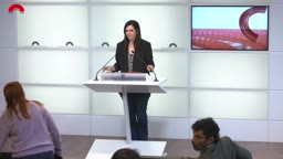 Confer�ncies de premsa - Confer�ncia de premsa de la portaveu del grup del PSC-Units, Elena [...]