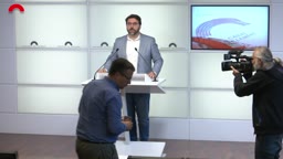 Confer�ncies de premsa - Confer�ncia de premsa del president del grup del PSC-Units, Ferran [...]