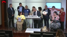 Confer�ncies de premsa - Confer�ncia de premsa del grup de Junts amb representants d'Avite, [...]