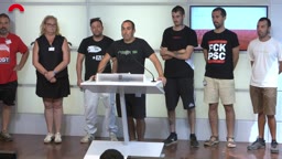 Confer�ncies de premsa - Confer�ncia de premsa del grup de la CUP-DT sobre la desprotecci� [...]
