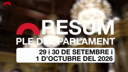 Resum de Plens - Resum del ple del 29 i 30 de setembre i 1 d'octubre