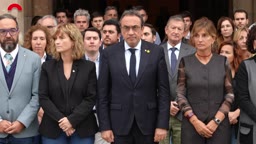Actes institucionals - Minut de silenci per les víctimes de l'accident ferroviari de Toledo